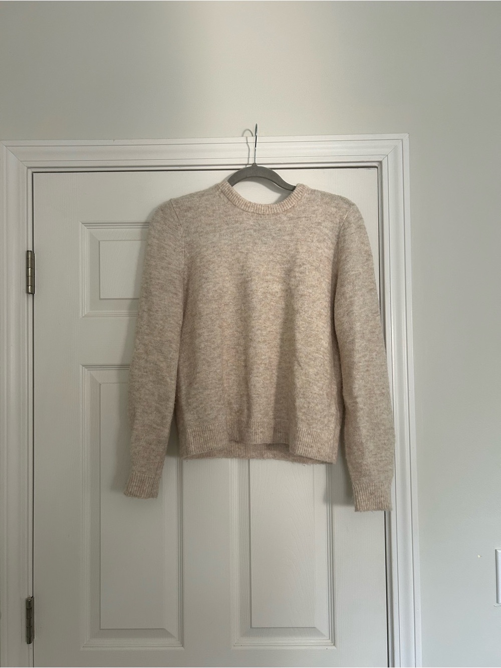 Boden Women's Crewneck Sweater in Light Beige Heather